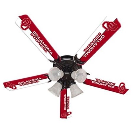 CEILING FAN DESIGNERS Ceiling Fan Designers 7995-OKL New NCAA OKLAHOMA SOONERS 52 in. Ceiling Fan 7995-OKL